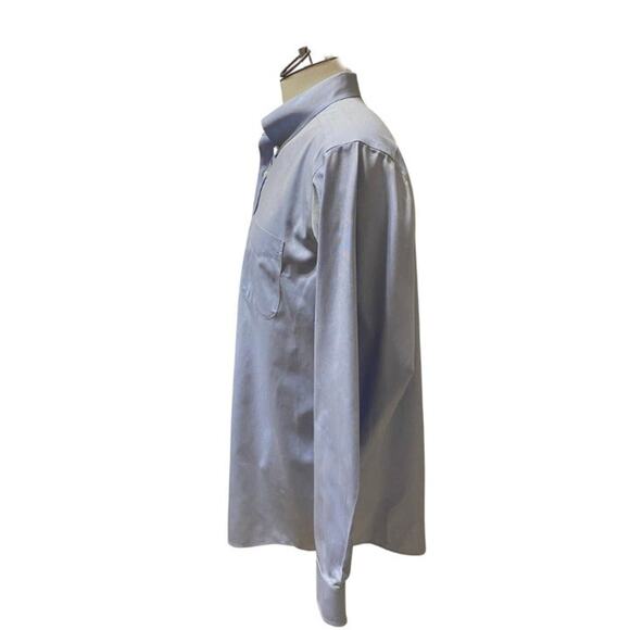 L.L. Bean Light Blue Traditional Fit Button-Down Men's Dress Shirt Size 16 - Picture 2 of 4